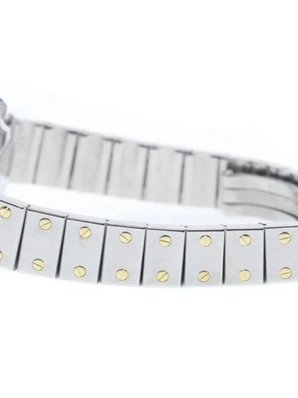 CARTIER Santos Octagon SM YG bezel white Dial Automatic Ladies Watch_953405